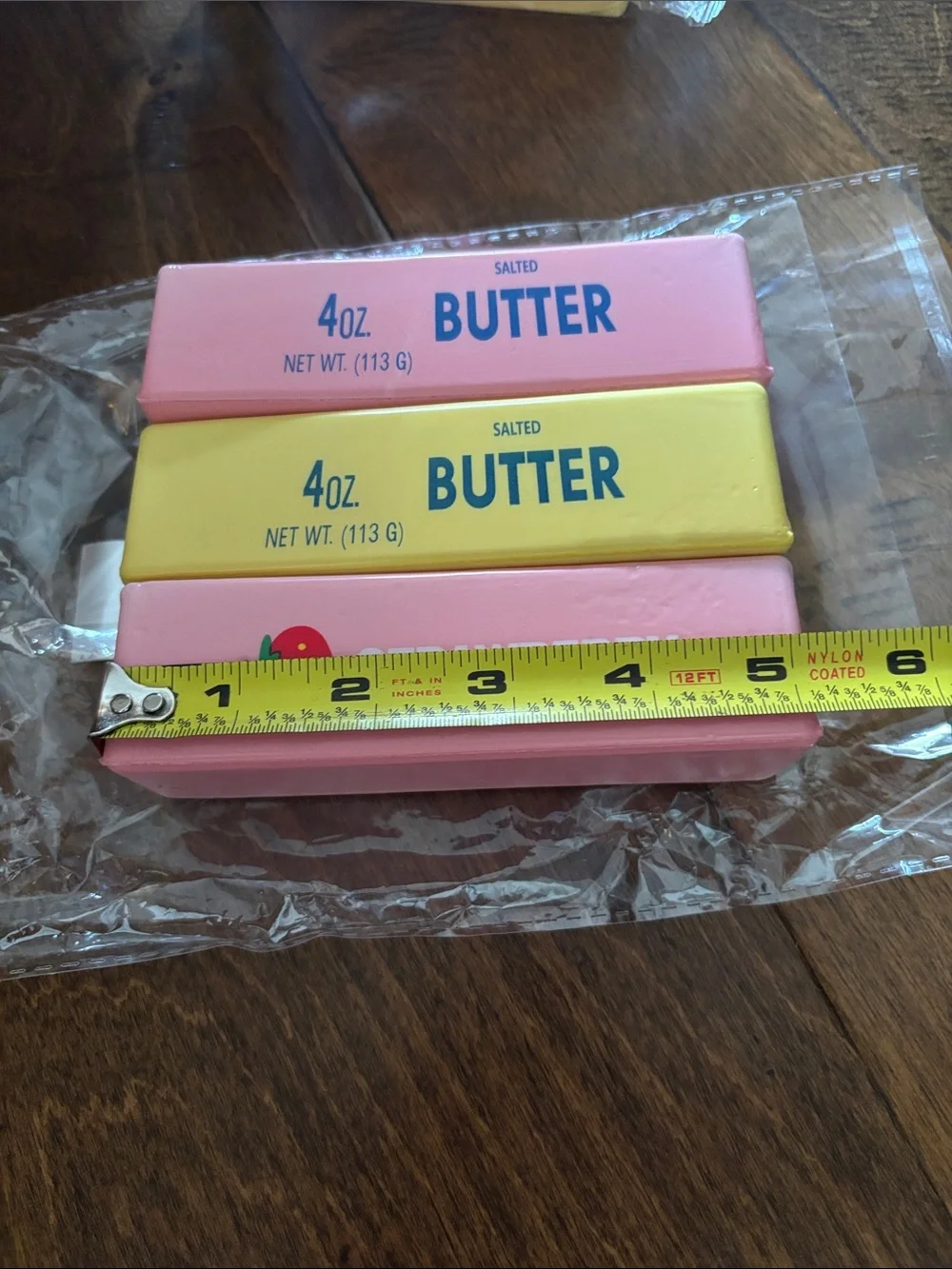 Squishy Butter Pink, Strawberry, and Yellow NEW SET OF 3 - Picture 3 of 4